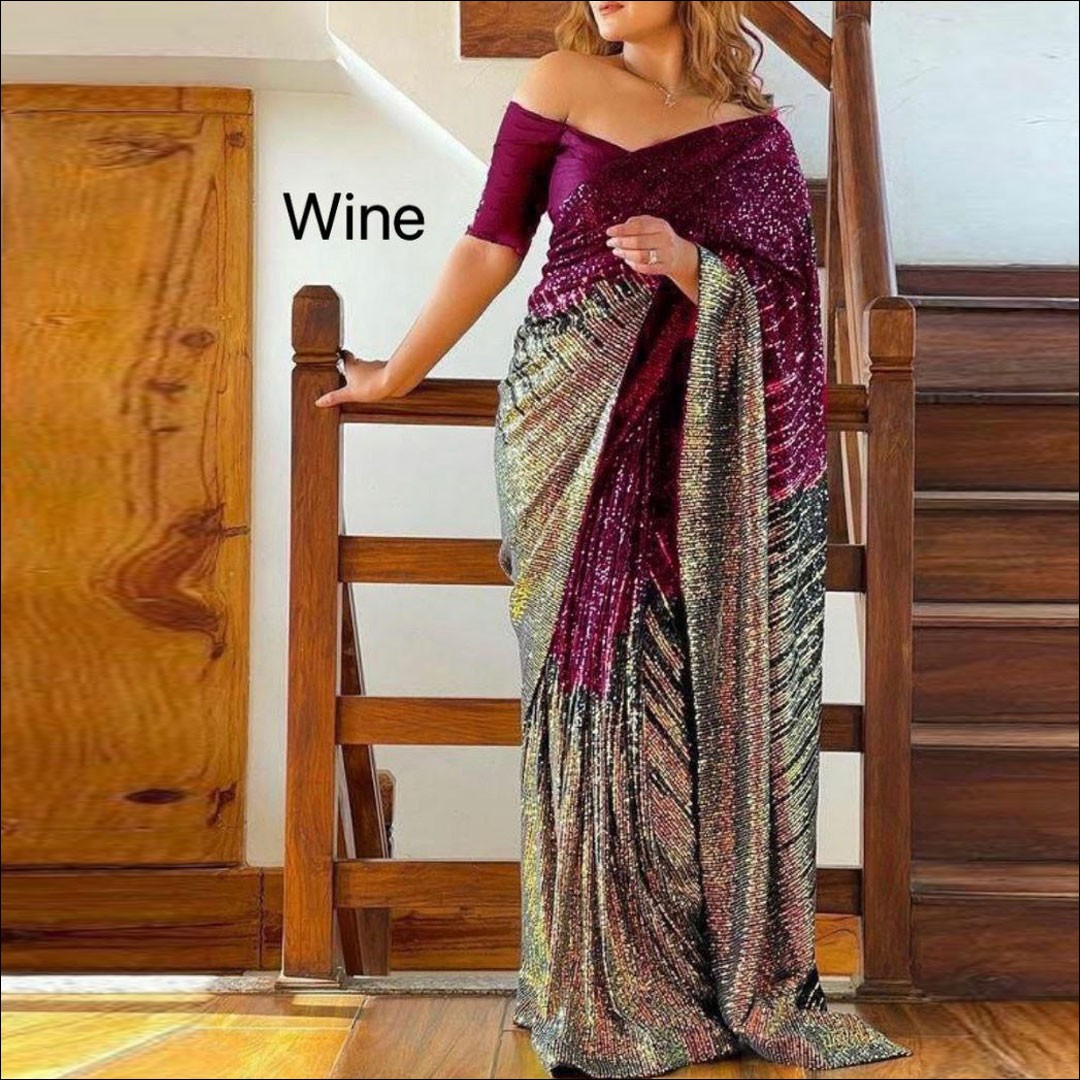 Bollywood Designer Party Wear Sarees With Heavy Work Saree Glorious palov  and designer blouse piece